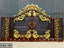 Decorative boundary gate with ornate golden scrollwork and brown metal frame, model CBG-709