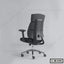 Modern ergonomic black office chair with adjustable armrests and high back, model C-M-006