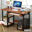 Modern Computer Desk with Keyboard Tray and Shelf | CT-1571