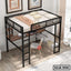 Space Saving Heavy Duty Metal Loft Bed With Desk and Sofa DLB-906