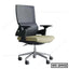 Modern ergonomic office chair with mesh back, cushioned seat, armrests, and wheels