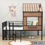 Twin Size Metal House Loft Bed SBB-2321