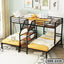 Triple Bunk Bed with Storage-SBB-2338