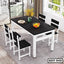 Classic Metal and Board Finish Dining Table SDT-540