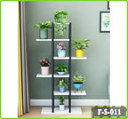 6-tier flower rack with potted plants for living room or balcony, modern display stand