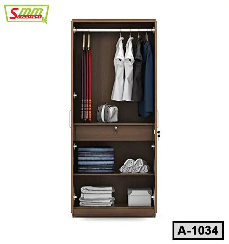 Brown Elegance Board Almirah | A-1034 Secondary image