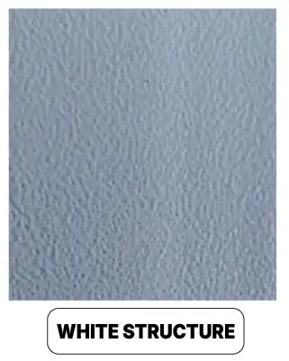 Textured white surface finish sample for modern home and office furniture