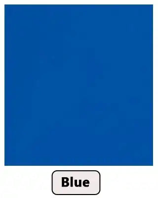 solid blue color swatch sample, furniture color option labeled blue