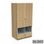 Double Door Laminated Board Almirah with Open Storage Shelf BA-2567