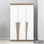 Contemporary White Door Board Almirah BA-2572