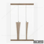 Contemporary White Door Board Almirah BA-2572