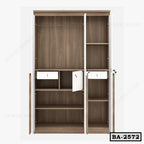 Contemporary White Door Board Almirah BA-2572