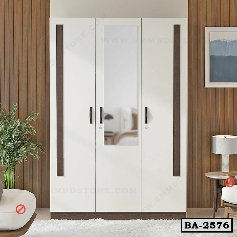 Three Door Melamine Elegance Almirah BA-2576 Main image