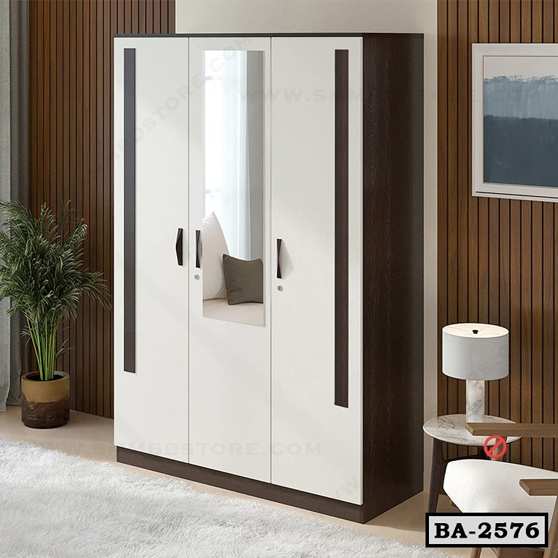 Three Door Melamine Elegance Almirah BA-2576 Secondary image