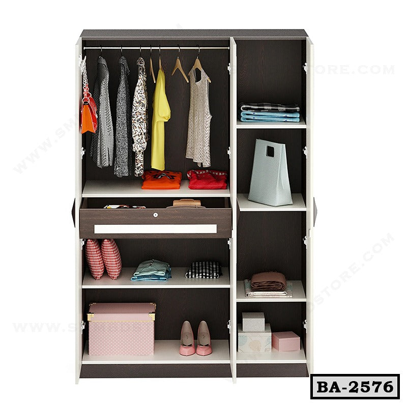 Three Door Melamine Elegance Almirah BA-2576