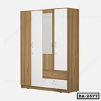 Two Color Combination Melamine Board Almirah BA-2577