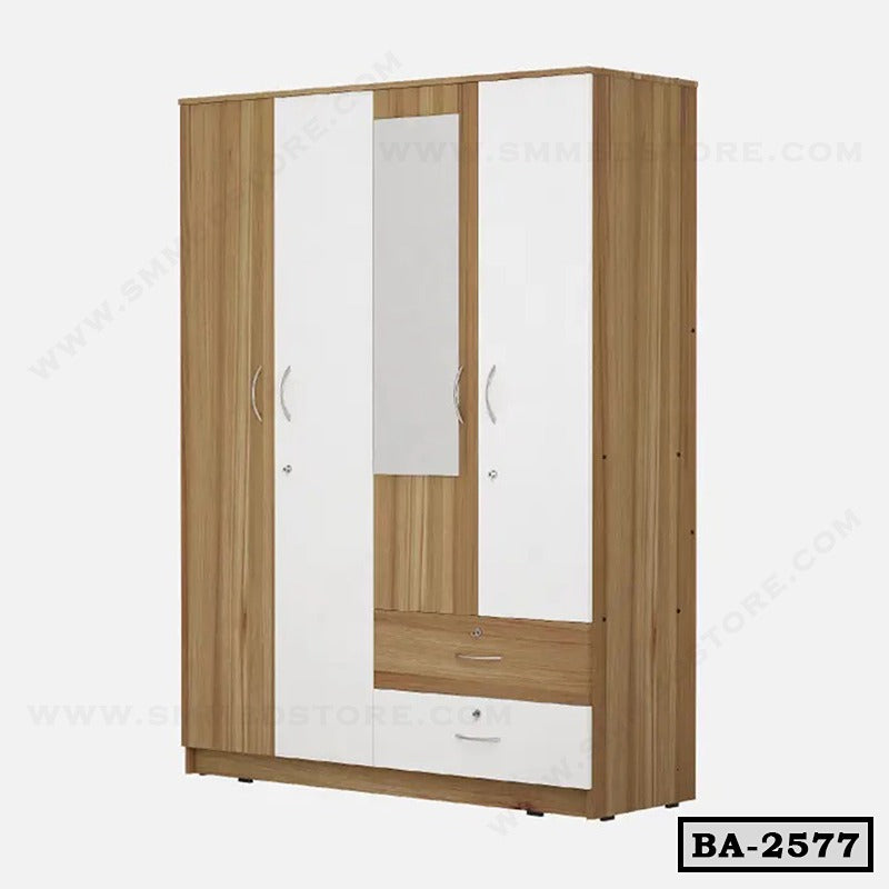 Two Color Combination Melamine Board Almirah BA-2577