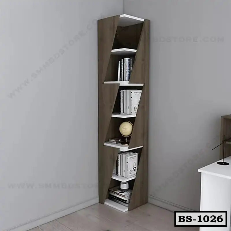 Corner Bookshelf Price in Bangladesh-BS-1026 - SMM BD STORE