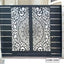 Modern CNC cutting boundary gate with decorative black metalwork design