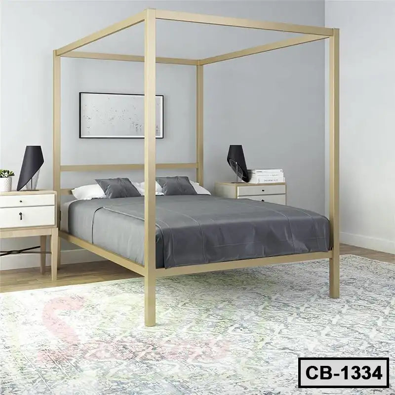 Simple Design Steel Canopy Bed Frame (CB-1334) Secondary image