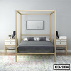 Simple Design Steel Canopy Bed Frame (CB-1334)