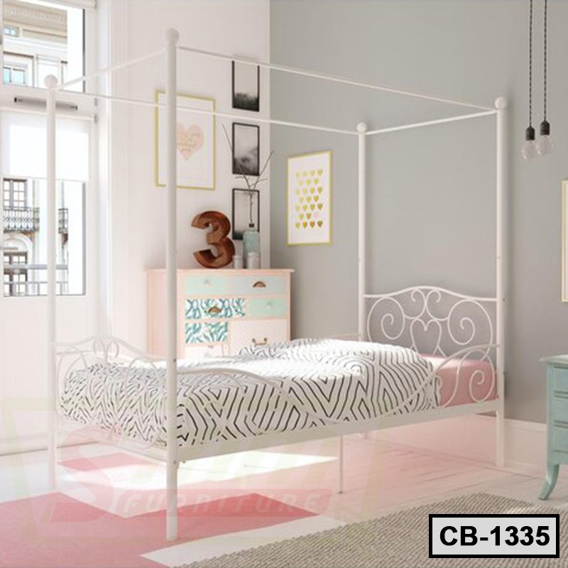 Modern Metal Canopy Bed Frame For Kids (CB-1335)
