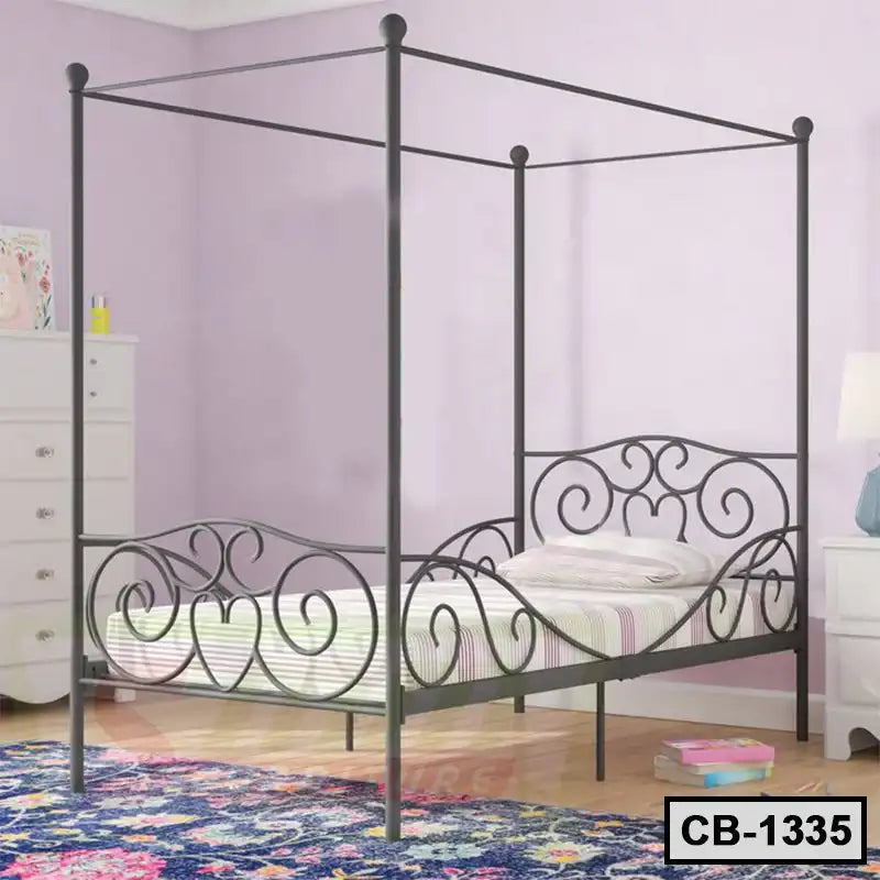 Modern Metal Canopy Bed Frame For Kids (CB-1335) Secondary image