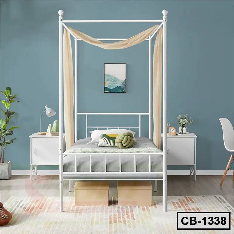 Single Metal Canopy Bed Frame (CB-1338) Secondary image