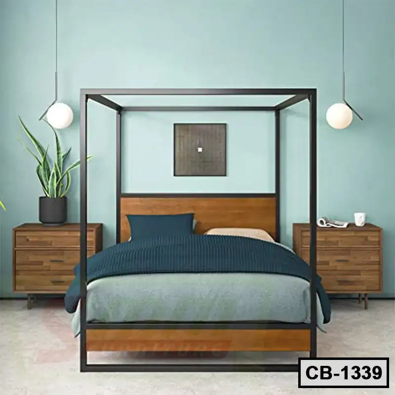 Double Metal Canopy Bed Frame (CB-1339) Secondary image