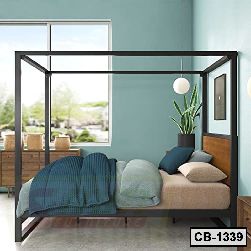 Double Metal Canopy Bed Frame (CB-1339)