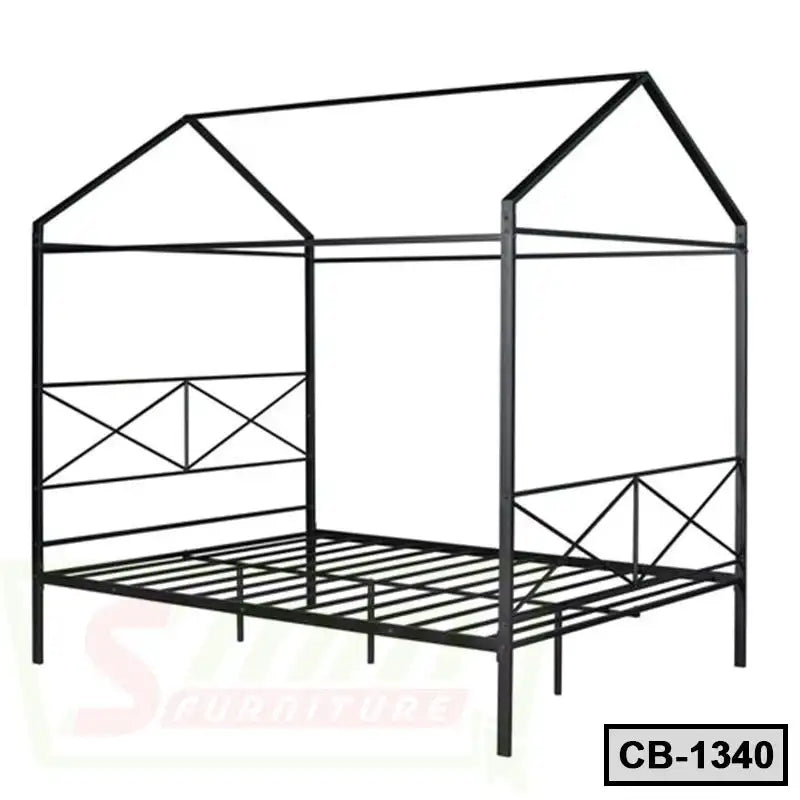 Metal House Shape Platform Bed Frame For Kids (CB-1340) Secondary image