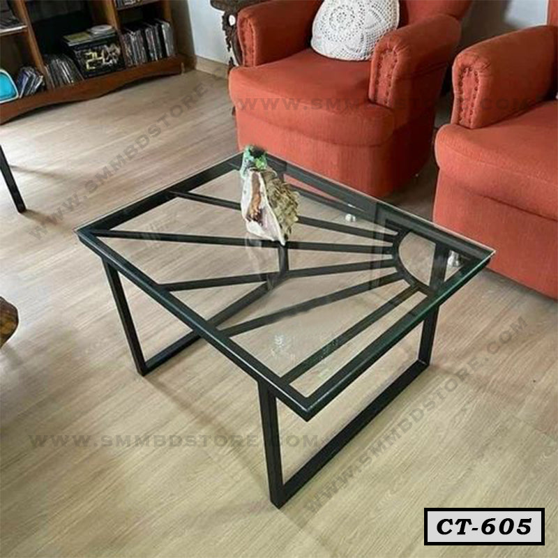 Center Table With Glass Top Price in Bangladesh CT-605 Main image