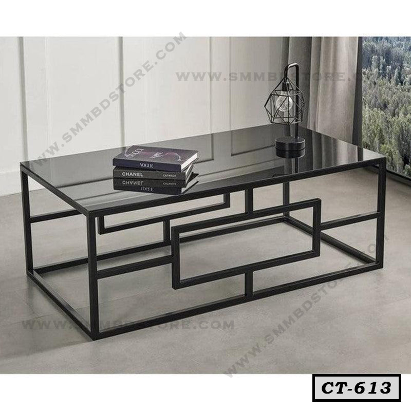 Simple Design Metal and Glass Tea Table CT-613 Main image