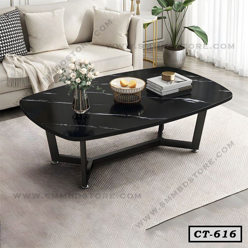Modern Oval-Shaped Coffee Table CT-616