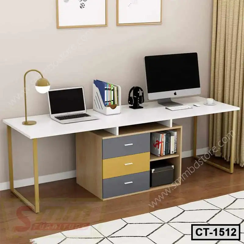 Adjustable L-Shape Computer Desk-CT-1512