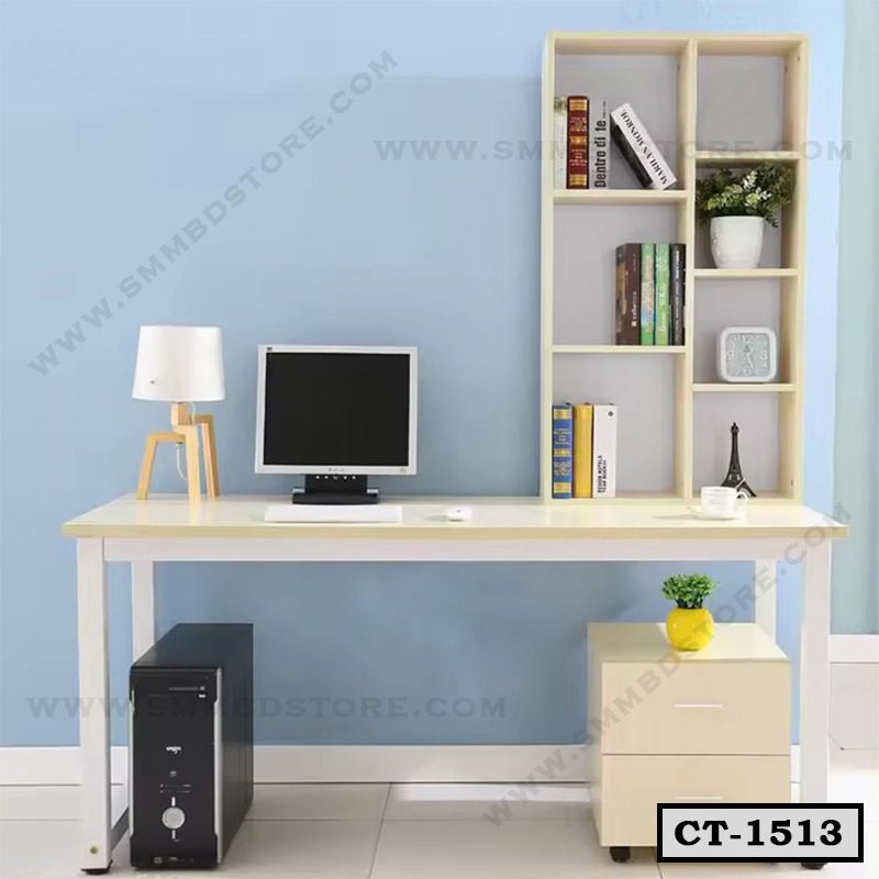 Computer Desk With Bookshelf Combination Creative Home Study Table CT-1513