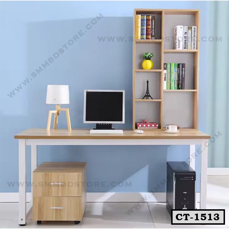 Computer Desk With Bookshelf Combination Creative Home Study Table CT-1513