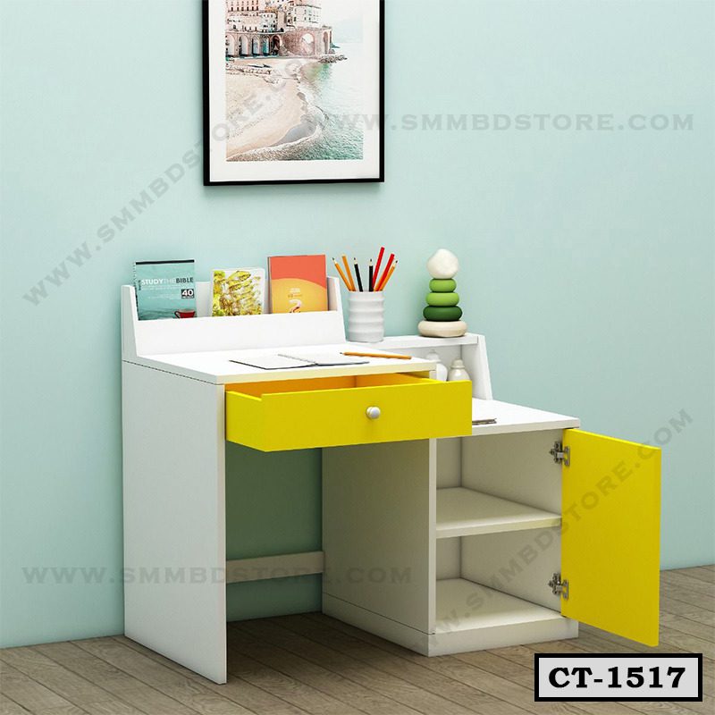 Kids Study Table With Storage Shelf and Drawer CT-1517