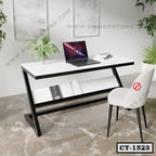 Z-Shaped Study Desk Laminated Top with Steel Base CT-1523