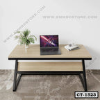 Z-Shaped Study Desk Laminated Top with Steel Base CT-1523
