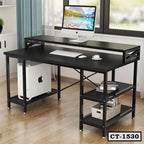 Computer Desk with Storage Shelves CT-1530