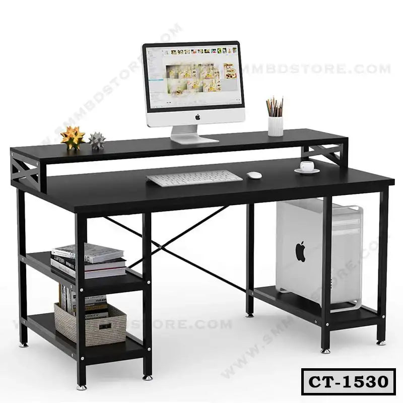 Computer Desk with Storage Shelves CT-1530
