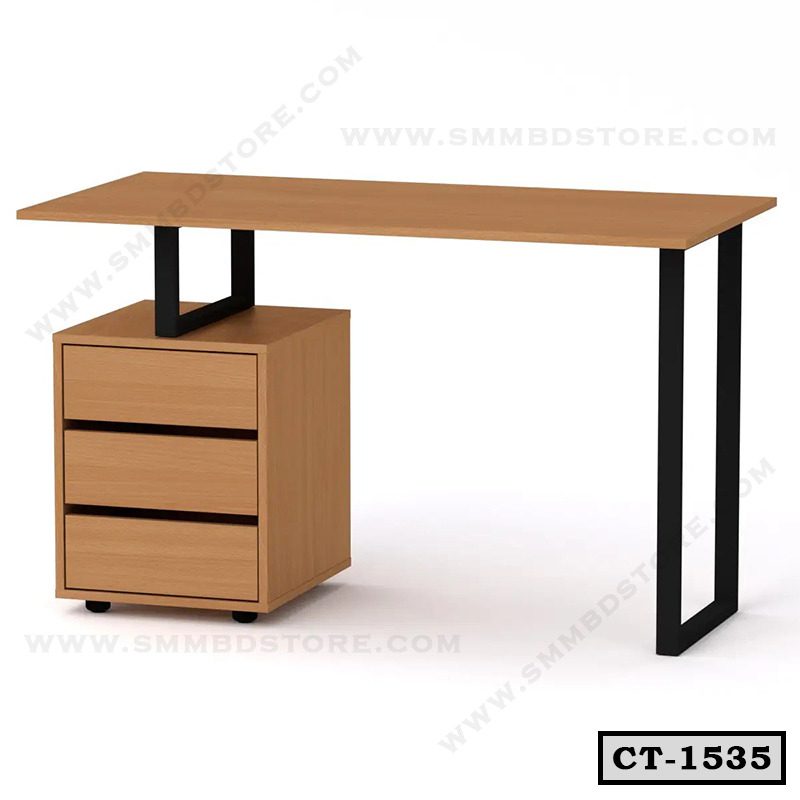 Modern Home Office Computer Desk with Drawer Unit | CT-1535