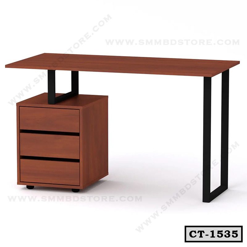 Modern Home Office Computer Desk with Drawer Unit | CT-1535