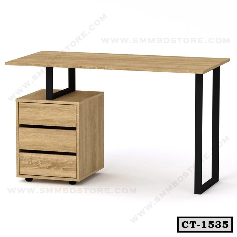 Modern Home Office Computer Desk with Drawer Unit | CT-1535
