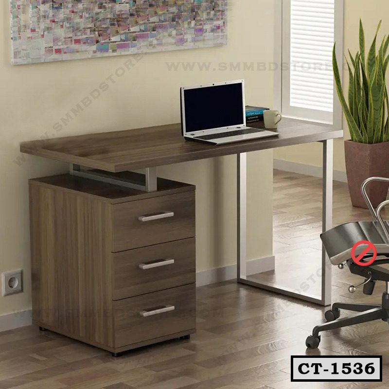 Office Desk, Home Computer Desk with Drawer Unit | CT-1536