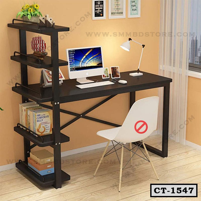 Reading Table | Computer Desk with Bookshelf For Home | CT-1547