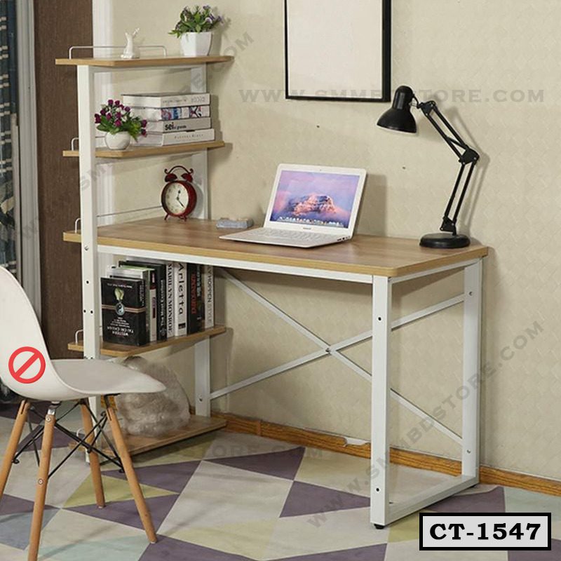 Reading Table | Computer Desk with Bookshelf For Home | CT-1547