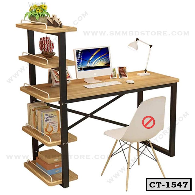 Reading Table | Computer Desk with Bookshelf For Home | CT-1547