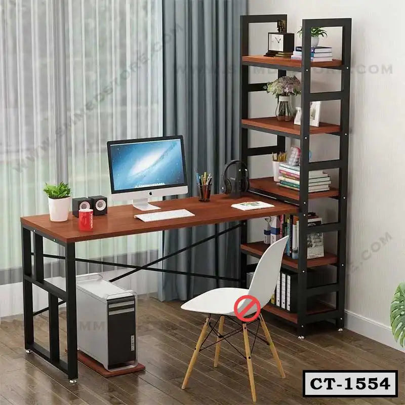 Study Table with Bookshelf-CT-1554 Secondary image